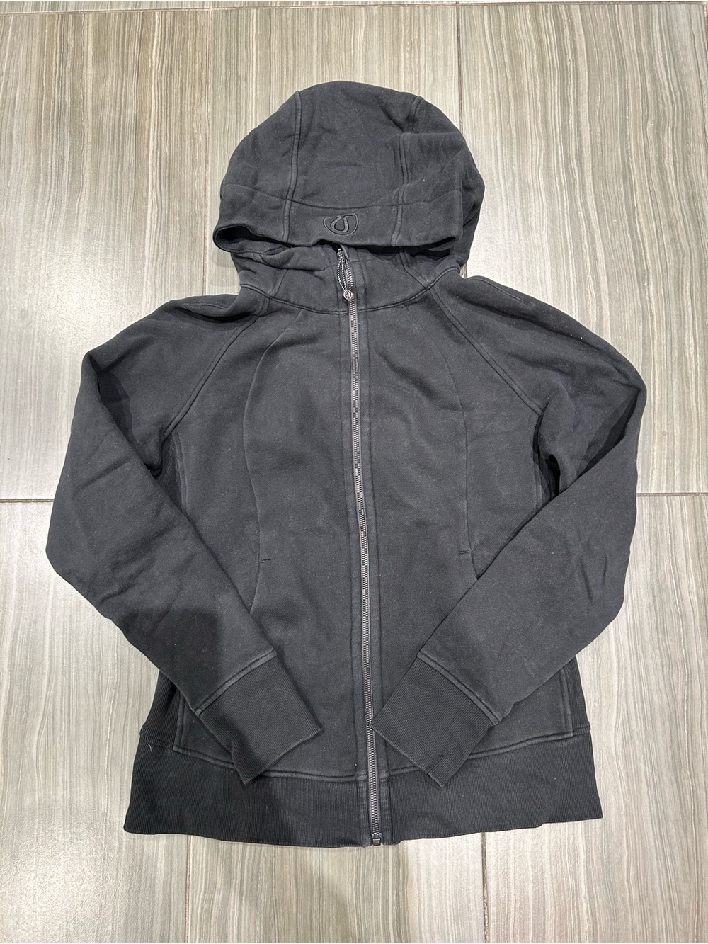 lululemon athletica Black Full-Zip Hooded Sweatshirt